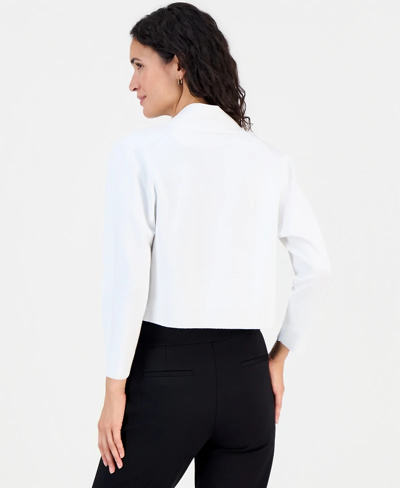 Kasper Women's Cropped Kissing Front Shrug