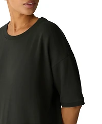 Eileen Fisher Women's Side Slit Crewneck Dress