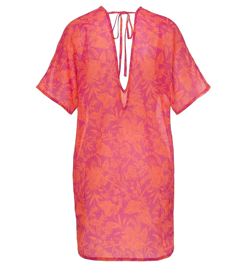 Lascana Women's Tropical Cover up Beach Dress