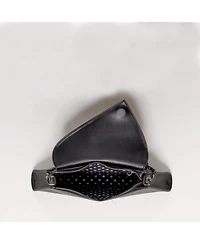 Susu Women's Saffiano Leather Envelope Clutch Purse Crossbody Evening Bag with Chain Strap Elegant Handbag