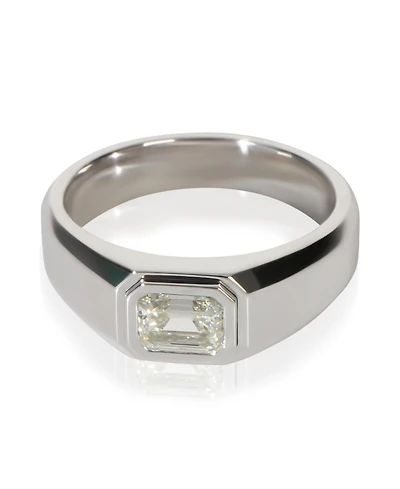 Pre-Owned Tiffany & Co 1.04 ct Emerald Diamond Charles Tiffany Men's Engagement Ring