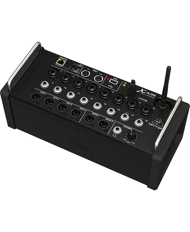 Behringer X Air XR16 Digital Mixer with Wi-Fi and Usb Recorder, Bundle with TAPH100 Headphones and 2x 50' Xlr Microphone Cable