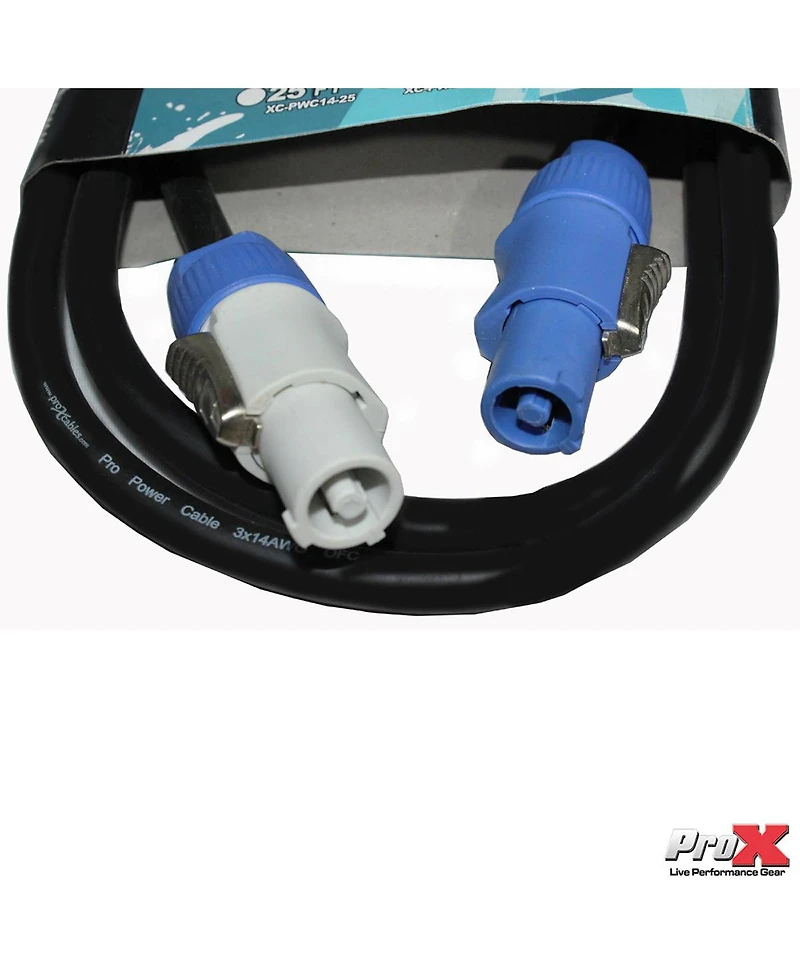 ProX Xc-PWC14-06 6' 14 Awg PowerCon Out to PowerCon Link High Performance Power Cable