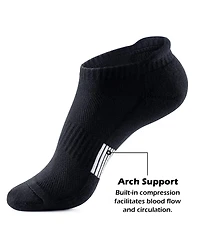 Gallery Seven Women's Ankle Socks 5-Pairs Cushioned and Breathable for Running Casual Wear
