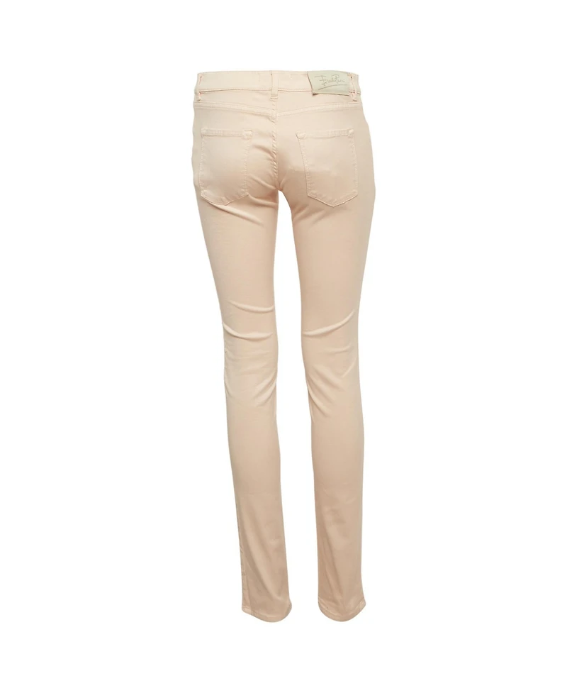 Pre-Owned Emilio Pucci Women's Cotton Embroidered Fitted Jeans