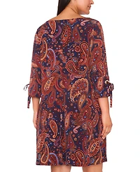 Msk Plus Boat Neck Shift Dress
