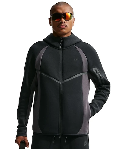 Nike Men's Tech Color-Block Full-Zip Fleece Sweatshirt