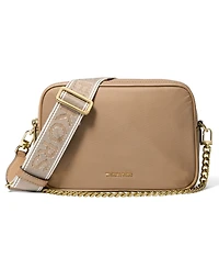 Michael Michael Kors Bryant Medium Double Zip Chain Camera Nylon Crossbody