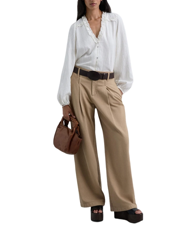 Scalpers Women's Lurex Stripes Shirt