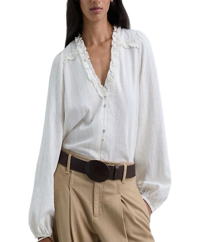 Scalpers Women's Lurex Stripes Shirt