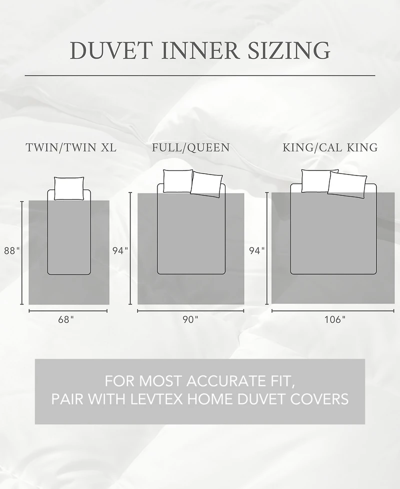 Levtex Home All-Season Down-Alternative Duvet Insert and Comforter
