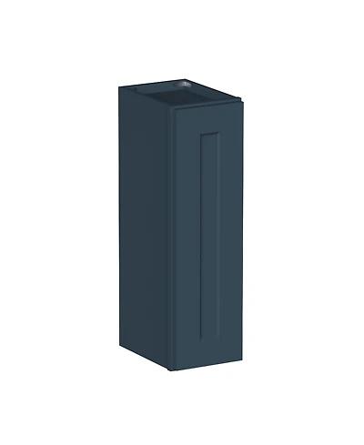 Boyel Living Standard Wall Cabinet (1 Door 2 Shelves), Kitchen with Solid Wood Frame, Soft-Close Hinge
