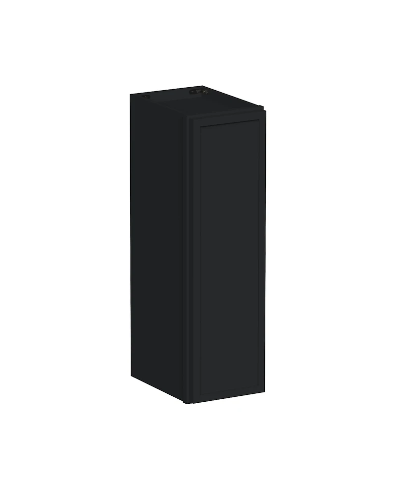 Boyel Living Standard Wall Cabinet (1 Door 2 Shelves), Kitchen Cabinet with Solid Wood Frame, Soft-Close Hinge