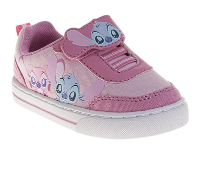 Disney Stitch Design Sneakers Girls Adorable Cute Alien Casual Style Easy On/Off Durable Tread