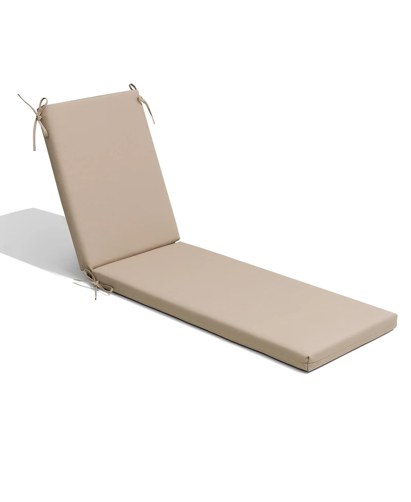 Pellebant 71.8''x20.9''x2.75'' Outdoor Patio Fade Resistant chaise lounge chair cushion