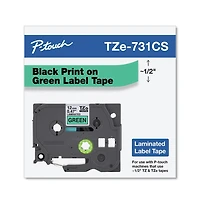 Brother P-Touch TZE731CS 0.47 Inch x 26.2 Foot TZe Laminated Removable Label Tapes