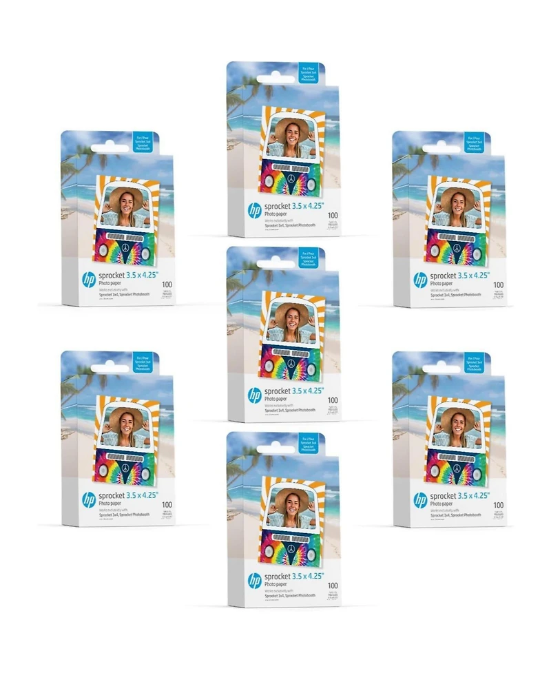 Hp 3.5" x 4.25" Sticky-Backed Zink Photo Paper (-Pack