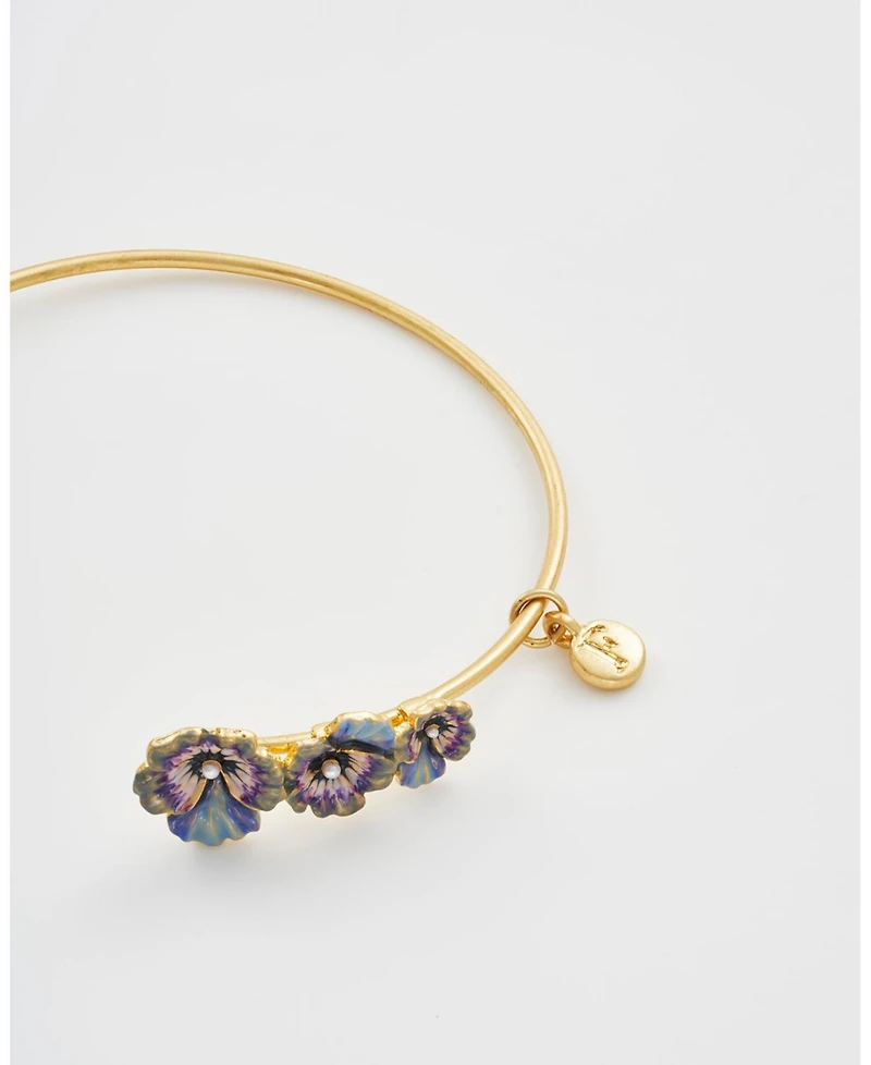 Fable England Pansy and Pearl Bangle