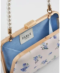 Fable England Women's Forget-Me-Not Pearl Handle Clutch
