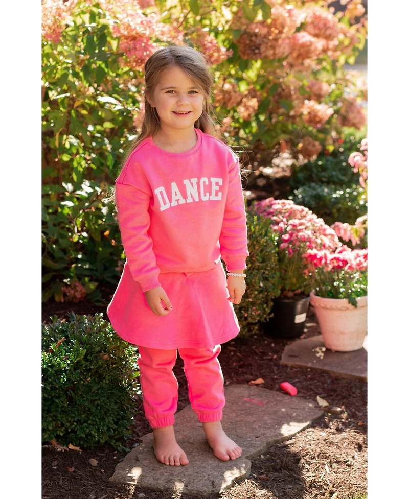Bits & Bows Toddler Girls Skirted Bow Joggers