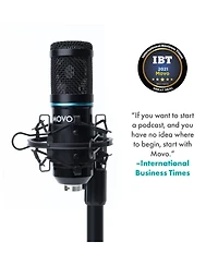 Movo Pc-M6 Universal Cardioid Condenser Podcast Microphone with Xlr and 3.5mm