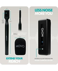 Movo Wireless Mini Uc-Duo Usb-c Wireless Microphone for iPhone 15/16/Android
