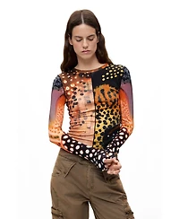 Desigual Women's Printed Long Sleeve T-shirt