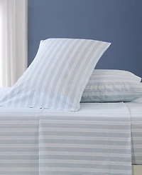Nautica Tayleur Stripe 200-Thread Count Cotton Percale -Pc. Sheet Set