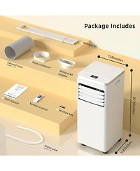 Cowsar 8,000 Btu Portable Air Conditioner with Remote Control