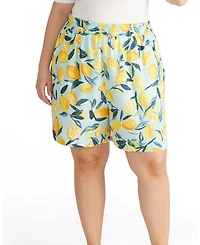 Universal Standard Plus Juniper Linen Easy Pull-On Shorts
