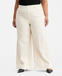 On 34th Trendy Plus Size Wide-Leg High-Rise Jeans, Macy's Exclusive