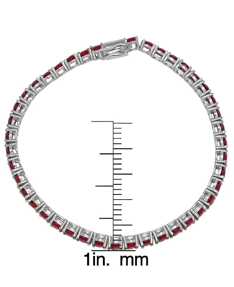 Macy's Lab Grown White Sapphire (14.28 ct. t.w.) Bracelet Sterling Silver (Also Available Ruby)