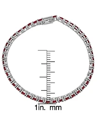 Macy's Lab Grown White Sapphire (14.28 ct. t.w.) Bracelet Sterling Silver (Also Available Ruby)