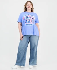 Disney Trendy Plus Stitch & Angel Graphic T-Shirt
