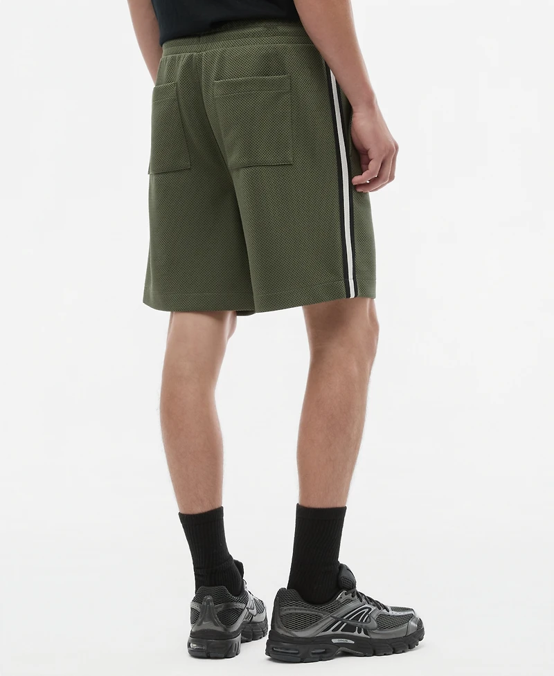 Mode of One Men's Sport Mesh Striped 7" Drawstring Shorts, Macy's Exclusive