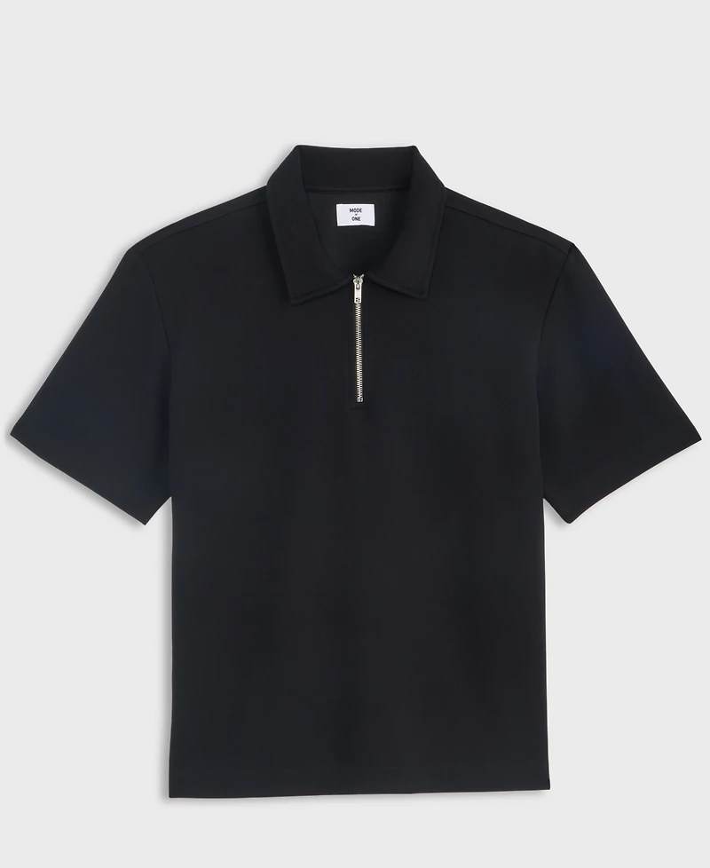 Mode of One Men's Quarter-Zip Sweatshirt Polo, Macy's Exclusive