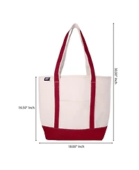 Lands' End Insulated Tote Bag with Zip Closure, Large Cooler for Travel, Pool, and Park
