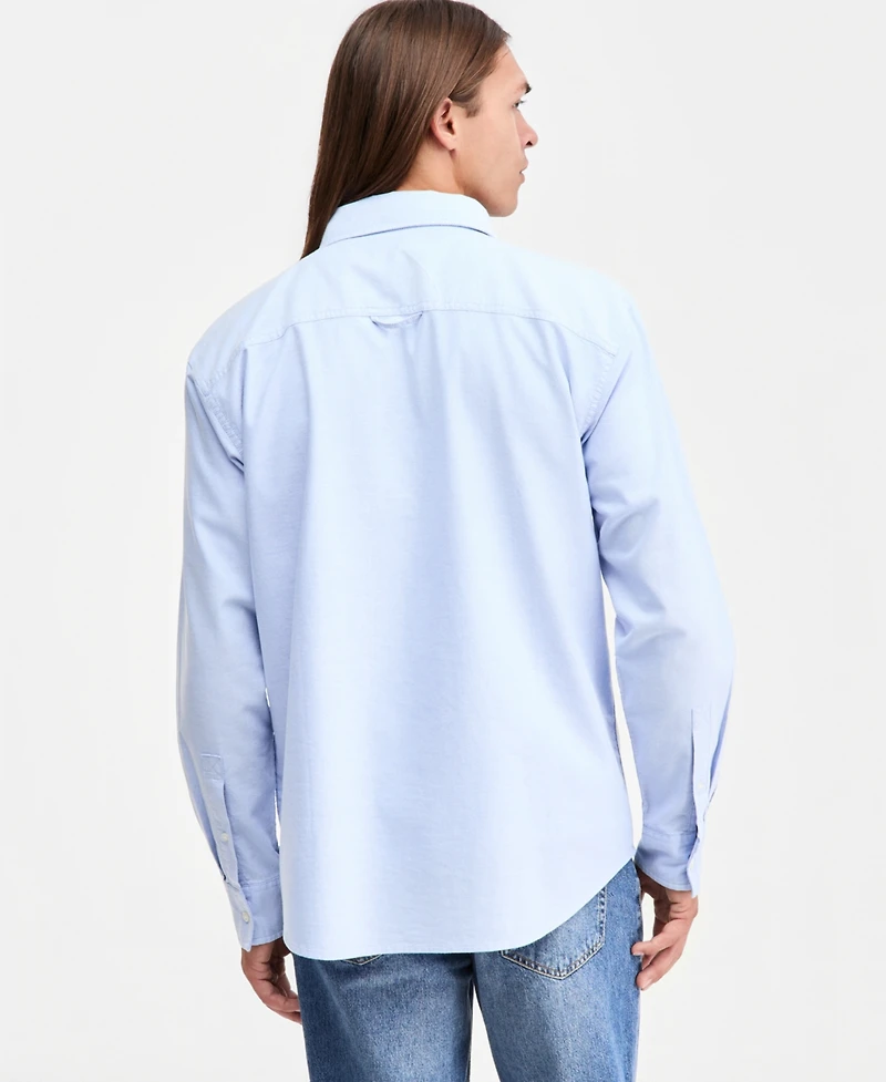 Sun + Stone Men's Oxford Long-Sleeve Shirt, Macy's Exclusive