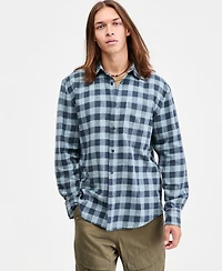 Sun + Stone Men's Drake Buffalo Plaid Long-Sleeve Shirt, Macy's Exclusive
