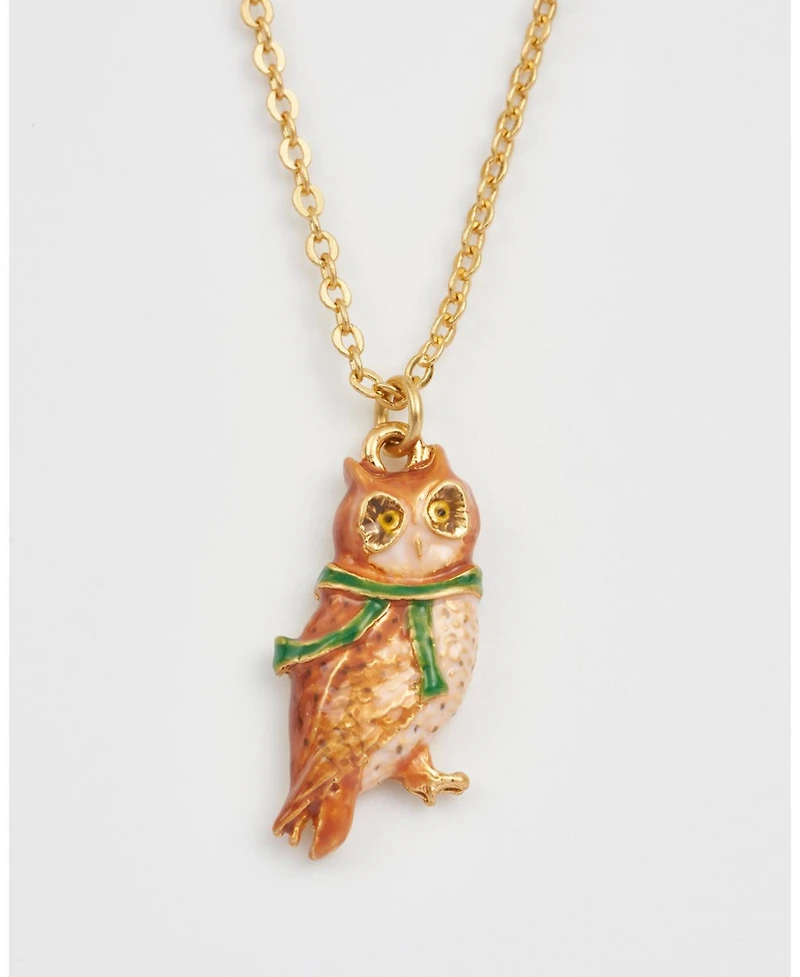 Fable England Cosy Owl Chain Necklace