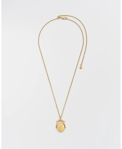 Fable England S Initial Sunflower Gold Spinner Chain Necklace