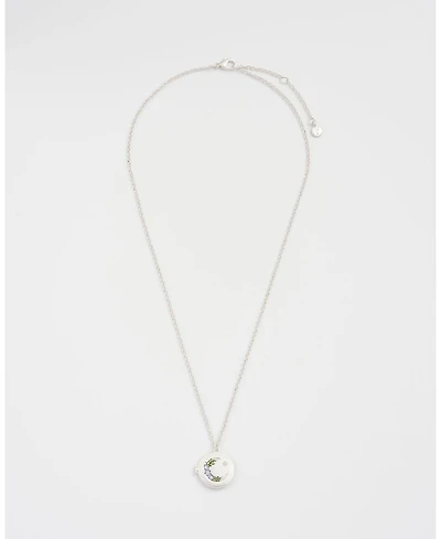 Fable England Nightshade Moon Locket Chain Necklace