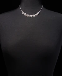 Givenchy Pave Cluster Statement Necklace, 16" + 3" extender