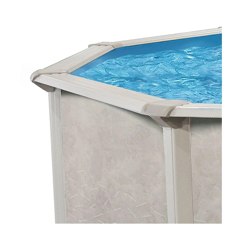 Aquarian Phoenix Series 15 Foot x 52 Inch Steel Frame Above Ground Swimming Pool