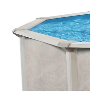 Aquarian Phoenix Series 15 Foot x 52 Inch Steel Frame Above Ground Swimming Pool