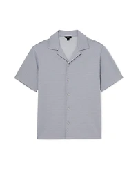 Reiss Men's Felipe Textured Jacquard Cuban Shirt