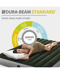 Intex 64763E Standard Dura Beam Downy Air Mattress Bed w/ Built In Pump, Queen