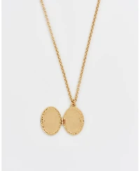 Fable England Robin & Blackberry Gold Locket Chain Necklace