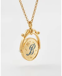 Fable England B Initial Bluebell Spinner Chain Necklace