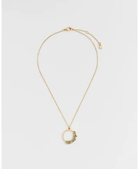 Fable England Gold Floral Wreath Necklace